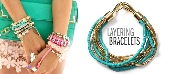Zirconia jewellery - Layering Leather Bracelet
